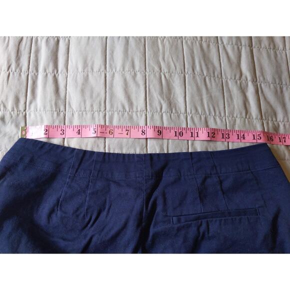 J. Jill Women's Size 10 Navy Cotton Spandex Capri Ankle Pants - Picture 6 of 7